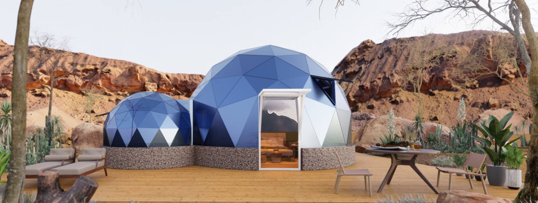 永平县球形智能光伏玻璃星空房